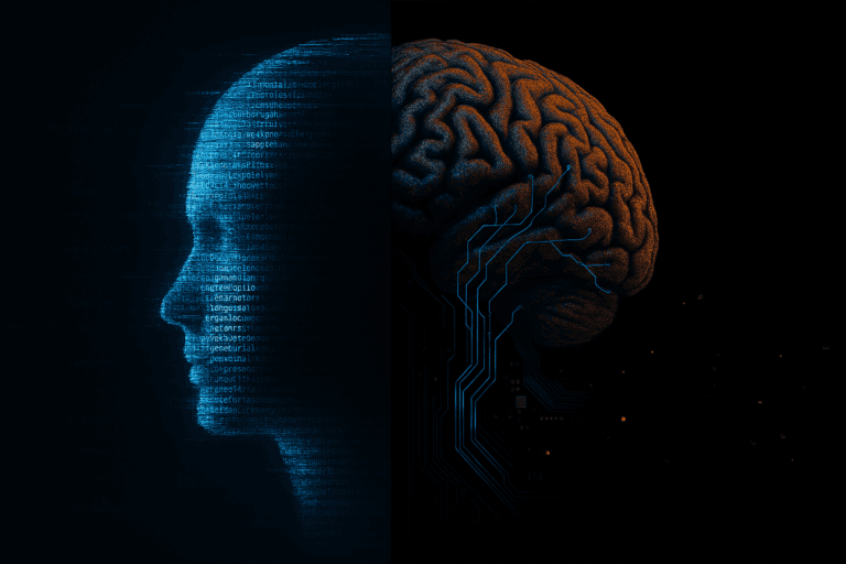 And AGI Brain Comparing Synthetic To LLMs